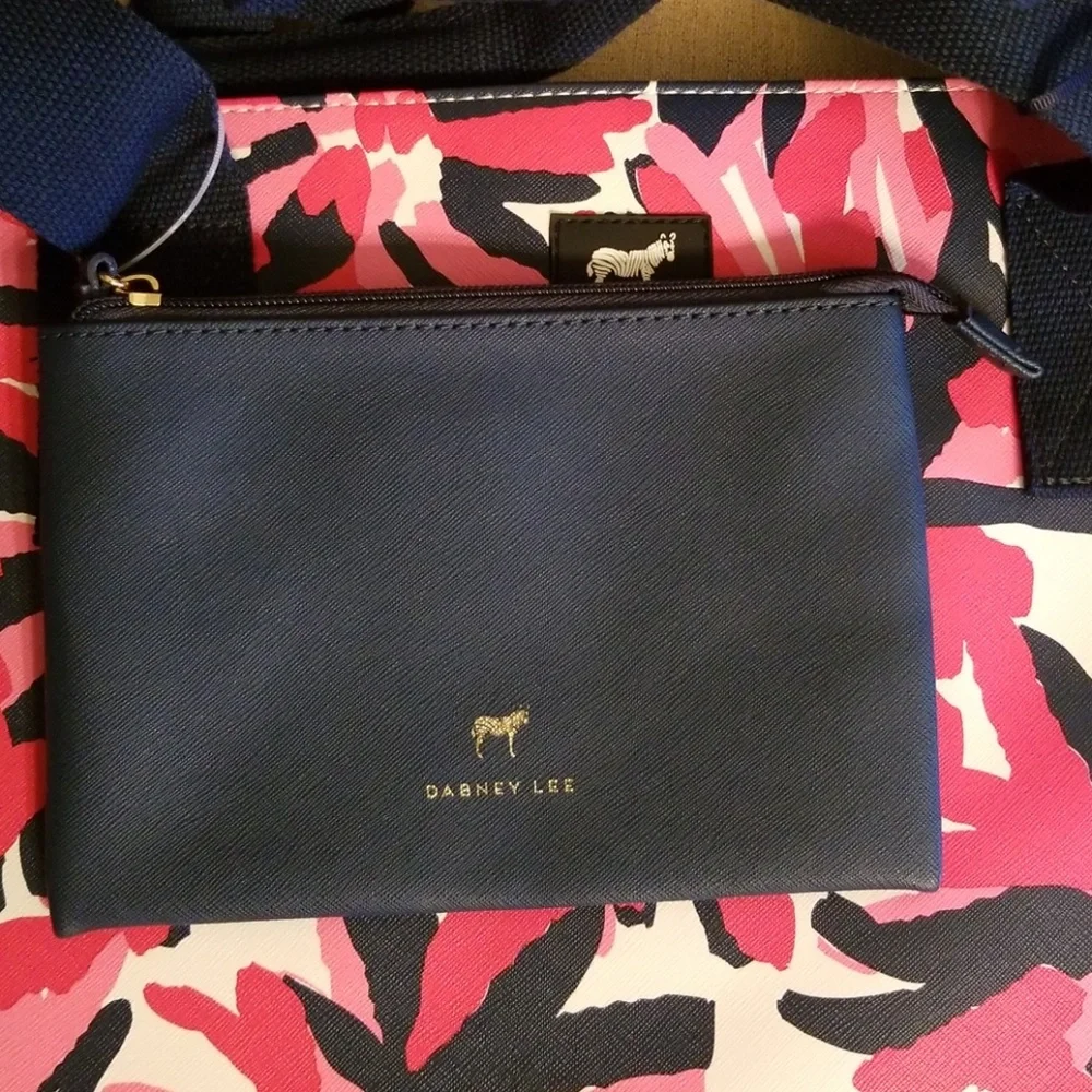 Dabney Lee Large Floral Pink White Tote